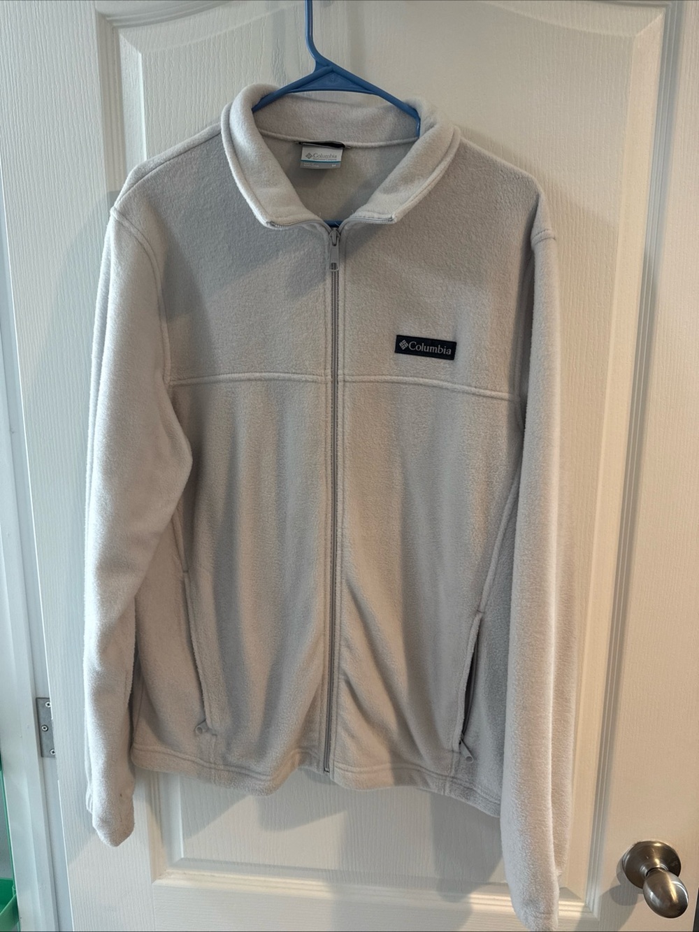 Columbia Cream Full-Zip Fleece Jacket
